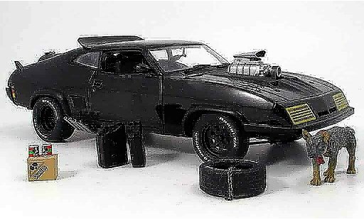 Ford Falcon Interceptor 1/18 Autoart 2 (ford falcon xb gt) noir 1973 coche miniatura