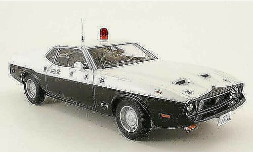 Ford Mustang Mach 1 1/18 Autoart i polic&Atilde;&shy;a japan coche miniatura