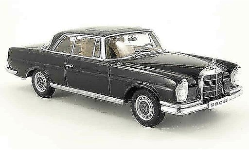 Mercedes 280 1968 1/18 Autoart se coupe negro coche miniatura