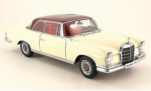 Mercedes 280 1968 1/18 Autoart se coupe blanco avec rotem techo coche miniatura