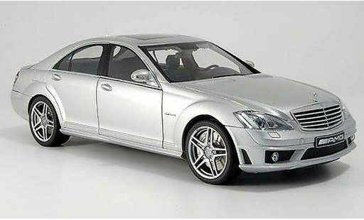 Mercedes Classe S 63 1/18 Autoart amg gris avec ledersitzen coche miniatura