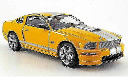 Shelby GT Base 1/18 Autoart naranja avec bandes griss 2007 coche miniatura