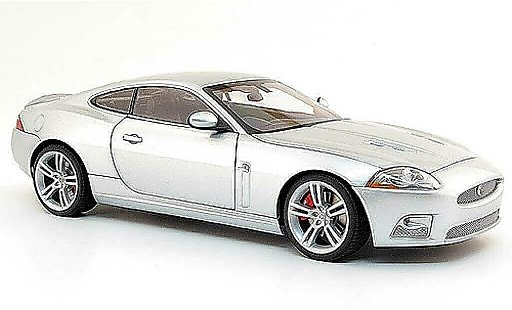 Jaguar XKR R coupe 1/18 Autoart gris rechtslenker (rhd) coche miniatura