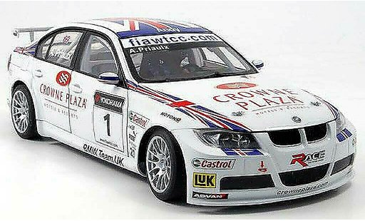 Bmw 320 WTCC 1/18 Autoart E90 si no.1 team uk a.priaulx 2007 coche miniatura