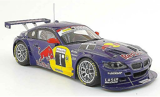 Bmw Z4 course 1/18 Autoart E85 coupe no.1 red bull ganador grisstone 2007 coche miniatura