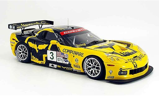 Chevrolet Corvette course 1/18 Autoart C6 r no.3 magnussen/o`connell alms 2007 coche miniatura