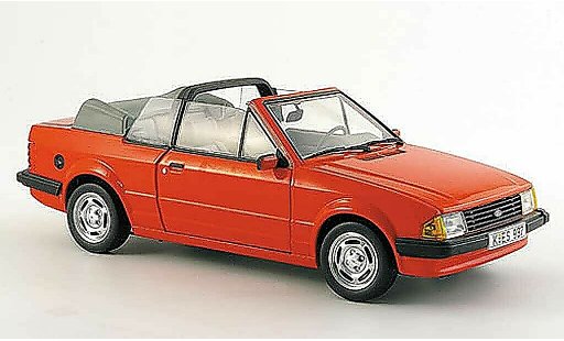 Ford Escort GL 1/18 Sun Star cabriolet rojo 1984 coche miniatura