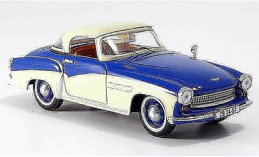Wartburg 313 Base 1/43 IST Models Sport azul beige 1957 coche miniatura