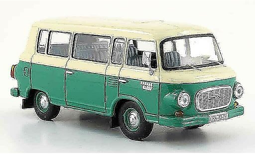 Barkas B 1000 minibus 1/43 IST Models verde beige 1965 coche miniatura