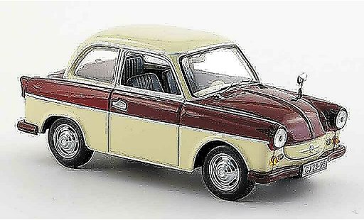 Trabant P50 Base 1/43 IST Models Limusina rojo beige 1958 coche miniatura