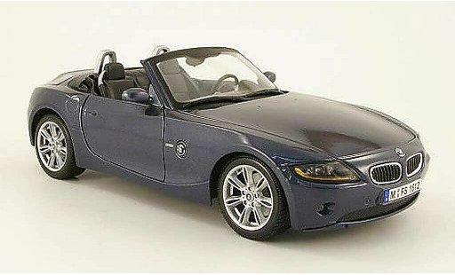 Bmw Z4 roadster 1/18 Maisto E85 gris azul 2003 coche miniatura