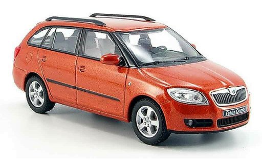 Skoda Fabia Combi 1/43 Abrex ii kombi naranja coche miniatura