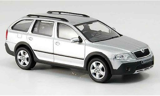 Skoda Octavia Combi 1/43 Abrex scout gris metallisee coche miniatura
