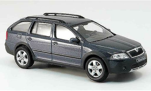 Skoda Octavia Combi 1/43 Abrex scout gris coche miniatura