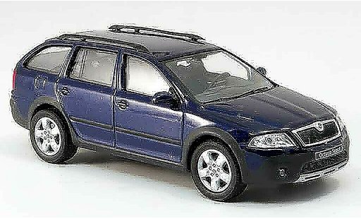 Skoda Octavia Combi 1/43 Abrex scout azul coche miniatura