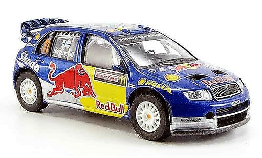 Skoda Fabia WRC 1/43 Abrex evo ii red bull ii coche miniatura