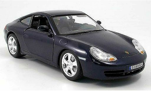 Porsche 911 Carrera 1/18 Burago 4 azul coche miniatura