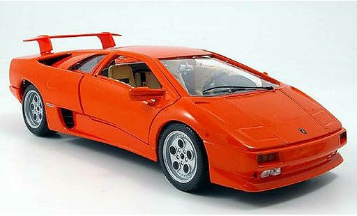 Lamborghini Diablo 1990 1/18 Burago naranja coche miniatura