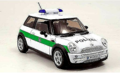 Mini Cooper D 1/18 Welly polic&Atilde;&shy;a Alemania coche miniatura