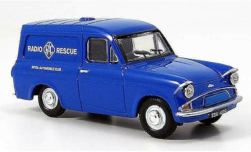 Ford Anglia Van 1/43 Oxford azul RAC Radio Rescue coche miniatura
