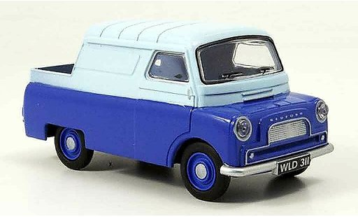 Bedford CA plateau 1/43 Oxford Half Cab azul blanco furgoneta plataforma coche miniatura