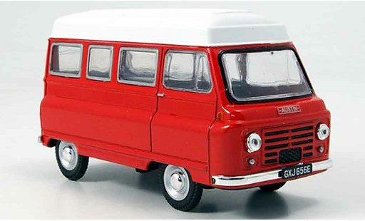 Austin J2 utilitaire 1/43 Oxford High Top rojo blanco Hochtechobus coche miniatura