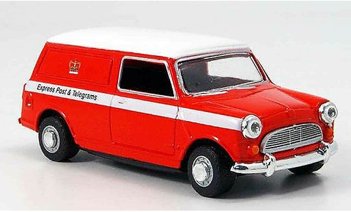 Austin Mini Van utilitaire 1/43 Oxford rojo blanco Royal Mail Express coche miniatura