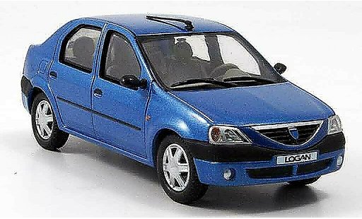 Dacia Logan Berline 1/43 Eligor azul coche miniatura