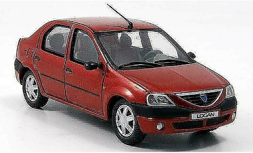 Dacia Logan Berline 1/43 Eligor rojo coche miniatura