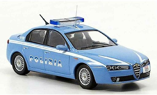 Alfa Romeo 159 polizia 1/43 M4 police b quality 2005 coche miniatura