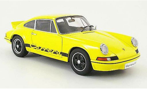 Porsche 911 RS 1/18 Autoart carrera 2.7 amarillo/negro 1973 coche miniatura