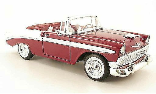 Chevrolet Bel Air Coupe 1/18 Yat Ming 1956 lila/blanco coche miniatura