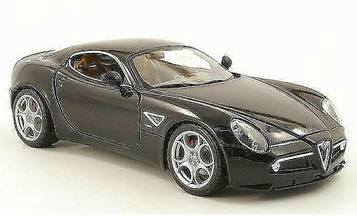 Alfa Romeo 8C competizione 1/18 Burago negro 2003 coche miniatura