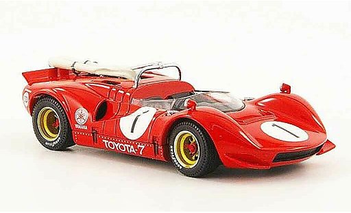Toyota 7 GP 1968 1/43 Ebbro no.1 rojo japan coche miniatura