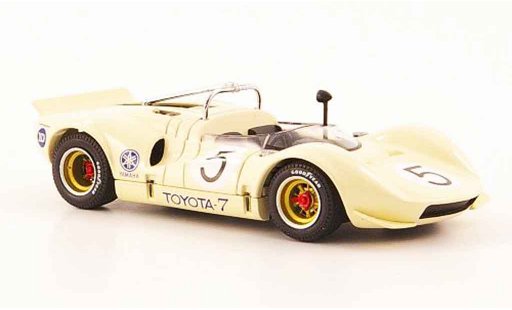 Toyota 7 GP 1968 1/43 Ebbro no.5 beige japan coche miniatura