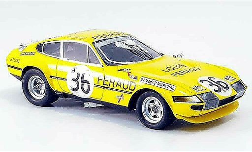 Ferrari 365 GTB/4 1/43 Red Line no.36 achter platz le mans 1972 coche miniatura