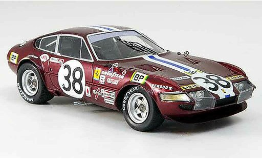 Ferrari 365 GTB/4 1/43 Red Line no.38 jarier buchet neunter le mans 1972 coche miniatura
