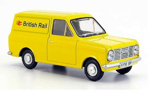 Bedford HA utilitaire 1/43 Oxford Van amarillo British Rail coche miniatura