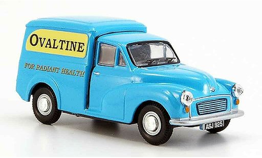 Morris Minor Van 1/43 Oxford azul Ovaltine coche miniatura