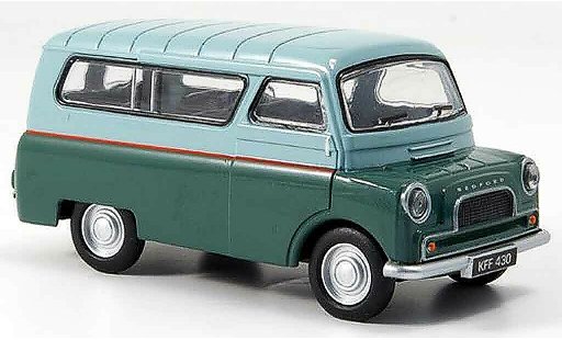 Bedford CA minibus 1/43 Oxford Camper Van gris verde Fensterbus coche miniatura