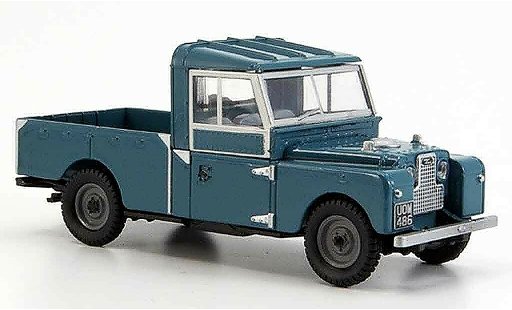 Land Rover 109 Base 1/43 Oxford azul Pick Up coche miniatura