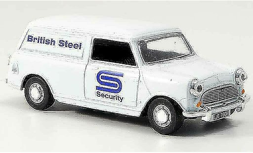Austin Mini Van utilitaire 1/43 Oxford blanco British Steel furgoneta coche miniatura