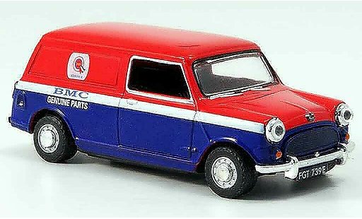 Austin Mini Van utilitaire 1/43 Oxford rojo azul BMC Parts furgoneta coche miniatura