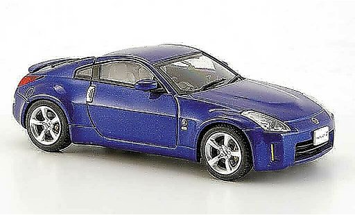 Nissan 350Z Base 1/43 Ebbro Fairlady azul Facelift 2007 coche miniatura