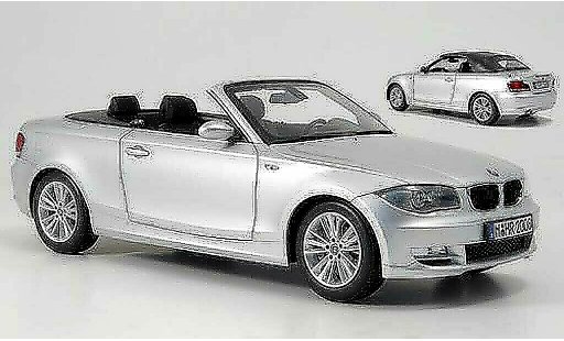 Bmw 118 E88 1/18 Kyosho i cabriolet gris coche miniatura