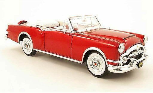 Packard Caribbean Base 1/18 Yat Ming rojo decapotee 1953 coche miniatura