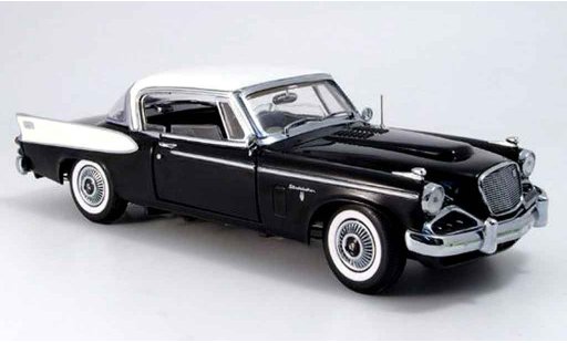 Studebaker Hawk Base 1/18 Yat Ming negro blancos techo 1958 coche miniatura