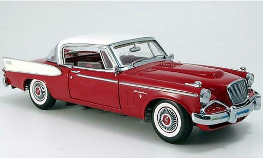 Studebaker Hawk Base 1/18 Yat Ming golden rojo blanco techo 1958 coche miniatura