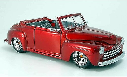 Ford Hot Rod 1948 1/18 Yat Ming convertible rot-met. abierto coche miniatura