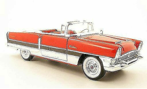 Packard Caribbean Base 1/18 Yat Ming rojo/negro/blanco abierto 1955 coche miniatura
